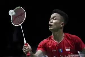 Kalahkan Wakil Taiwan, Ginting Juarai Tunggal Putra Hylo Open 2022