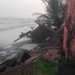 Puluhan Rumah Warga di Aceh Utara Rusak Akibat Diterjang Abrasi