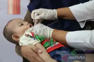 Imunisasi Massal Polio di Aceh Berlangsung Dua Tahap