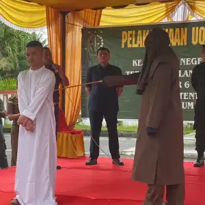 Agen Chip Domino di Aceh Utara Dicambuk 21 Kali