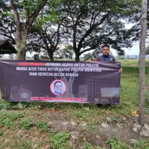 Spanduk Penolakan Kedatangan Anies Bertebaran di Banda Aceh