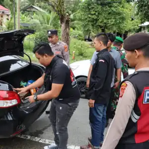 Jelang Milad GAM, Kendaraan Masuk ke Aceh Barat Diperiksa