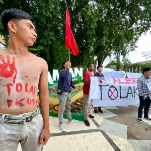 Jurnalis dan Mahasiswa di Lhokseumawe Aksi Tolak Pengesahan RKUHP