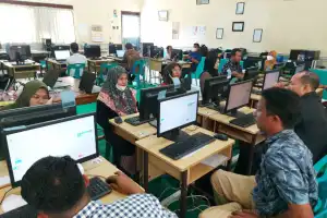 267 Calon PPK di Lhokseumawe Ikut Tes Tulis Sistem CAT