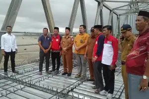 Pembangunan Jembatan Pedesi dan Mbarung di Agara Rampung Akhir Tahun
