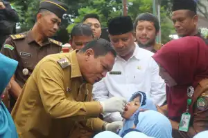 Pj Bupati Abdya Dukung Kegiatan Sub Pekan Imunisasi Polio Nasional