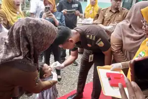 Agara Canangkan Imunisasi Polio, Siapkan 65 Ribu Dosis Vaksin