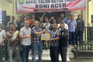 Hamdani Basyah Resmi Mendaftar Balon Ketua Umum KONI Aceh