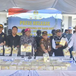 TNI-AL Gagalkan Penyelundupan 45 Kg Sabu di Perairan Lhokseumawe