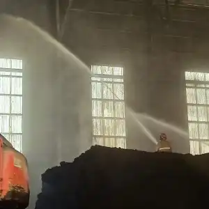 Gudang Penyimpanan Batu Bara PT SBA Terbakar