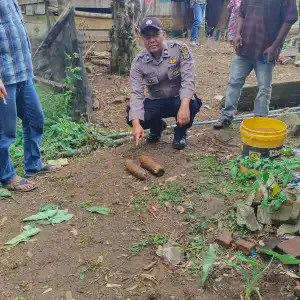 2 Mortir Diduga Peninggalan Belanda Ditemukan di Bener Meriah 