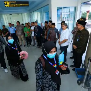 Sempat Terhenti Akibat Covid-19, Bandara SIM Kembali Layani Penerbangan Umrah ke Tanah Suci
