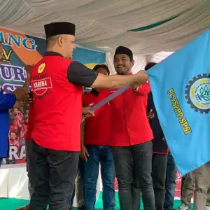Serikat Pekerja Nagan Raya Dilantik, Jamal Idham: Semoga Jadi Wadah Perjuangan Buruh