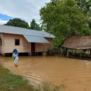 Banjir Luapan Rendam Dua Desa di Aceh Besar