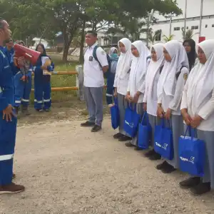 Guru dan Pelajar di Aceh Timur Belajar Tentang Tambang di PT Medco 