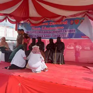 Terbukti Berzina, Wanita di Aceh Barat Pingsan Usai Dicambuk 100 Kali