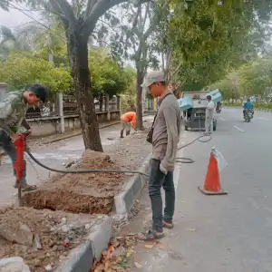 Cegah Genangan Air, Dinas PUPR Buat Saluran Tali Air