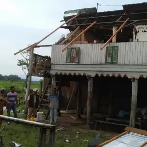 19 Unit Rumah Rusak Akibat Banjir dan Angin Kencang di Pidie