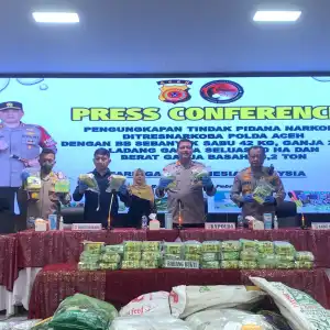 Polisi Temukan 42 Kg Sabu Disemak-semak Kawasan Pantai Aceh Timur, Pemilik Diburu