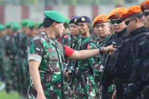 Pasukan Gabungan Siaga Jelang Kedatangan Presiden Jokowi ke Pase