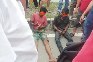 Tertangkap Warga, Pencuri Kabel Nyaris Dihajar Massa