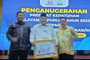 Pemkab Abdya Terima Penghargaan dari Ombudsman RI