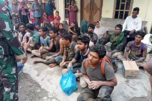 21 Imigran Rohingya di Abdya Dipindahkan ke Ladong Aceh Besar