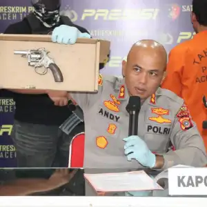 Polisi Sita Senjata Api Milik Pelaku Penganiayaan di Aceh Timur