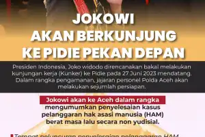 Presiden Jokowi Akan Berkunjung Ke Pidie