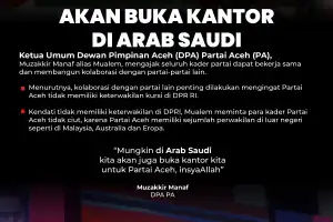 Mualem Sebut Partai Aceh Akan Buka Kantor di Arab Saudi