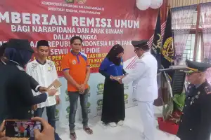 Momen HUT RI ke-78, 464 Napi di Pidie Terima Remisi