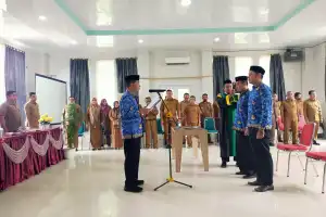 Sekda Abdya Lantik Dua Pejabat Eselon Tiga