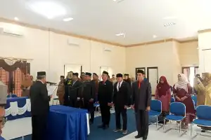 Pj Bupati Lantik Lima Eselon Dua, Kabid Perikanan Jadi Kadis Perhubungan Aceh Singkil