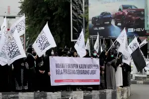 Aksi Bela Palestina Berlangsung di Banda Aceh, Anak-anak Ikut Serta