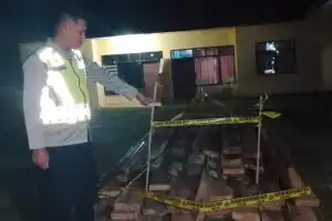 Polsek Linge Amankan 70 Keping Kayu Olahan Jenis Pinus