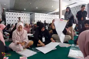 KIP Banda Aceh Mulai Sortir Surat Suara Pemilu, Libatkan 150 Warga
