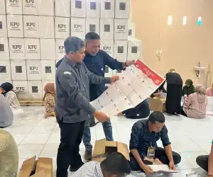 KIP Aceh Utara Temukan 507 Surat Suara Rusak