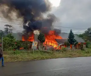 Tiga Rumah Warga Bener Meriah Terbakar