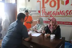442 Pengawas TPS di Abdya Ikut Tes Urine