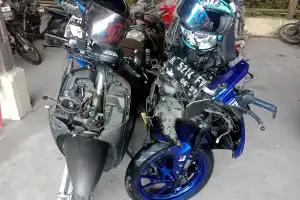 R15 Kontra Scoopy di Jalan Bandara Rembele, Satu Orang Meninggal Dunia