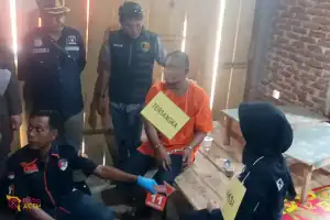 Polres Pidie Rekonstruksi Pembunuhan Kasus Perempuan Dikubur di Lantai Kamar