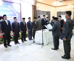 Baru Dilantik, Delapan Pejabat Aceh Utara Diminta Rajin Jemput Kue Pembangunan