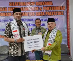 Taman Iskandar Muda Serahkan Donasi Rp401 Juta untuk Palestina Lewat Mer-C