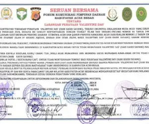 Pemkab Aceh Besar Larang Keras Warganya Rayakan Valentine Day
