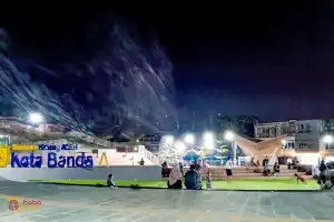 Melirik Suasana Malam di Seuramoe Krueng Aceh Banda A