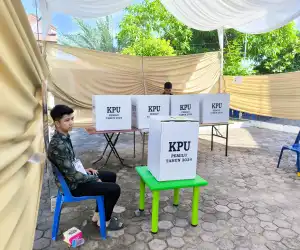 PSU di TPS Gampong Keuramat Banda Aceh Sepi Pemilih
