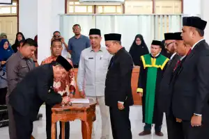 Lantik Empat Pejabat Baru, Pj Bupati Pidie Minta ASN Netral dalam Pemilu