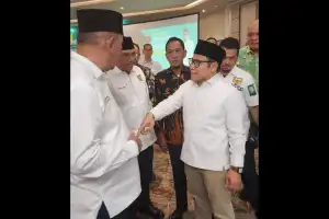 Balon Bupati Agara Raidin Pinim Temui Cak Imin di Jakarta