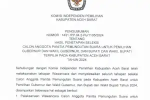 963 Peserta PPS Aceh Barat Lulus Seleksi