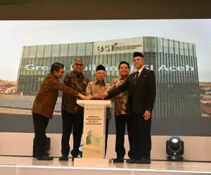 Resmikan Green Building BSI Aceh, Wapres Minta Jadi Poros Penggerak Ekonomi Syariah